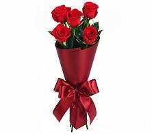 Букет 5 Красных роз Эдлесс Лав в Хомутовке