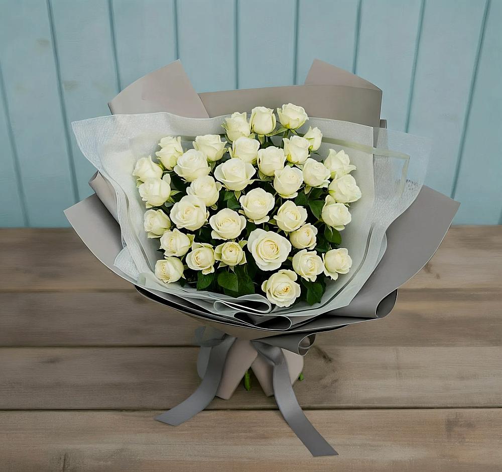 Букет Белоснежная нежность в Хомутовке