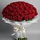Букет 101 Красная роза Блэк Мэджик в Хомутовке