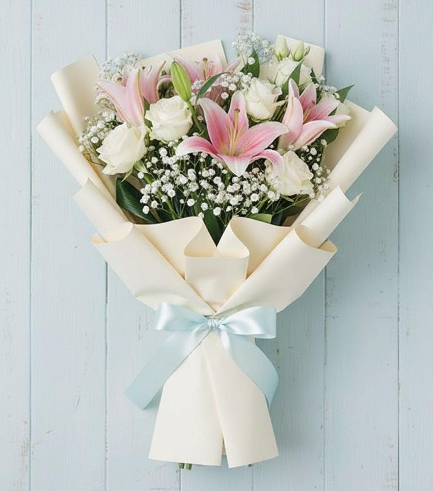 Букет цветов из: Лилии в Хомутовке