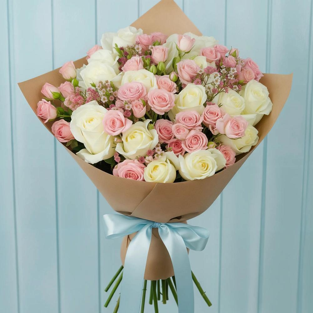Букет цветов из: Розы в Хомутовке