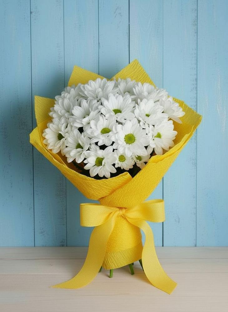 Букет цветов из: Хризантемы в Хомутовке