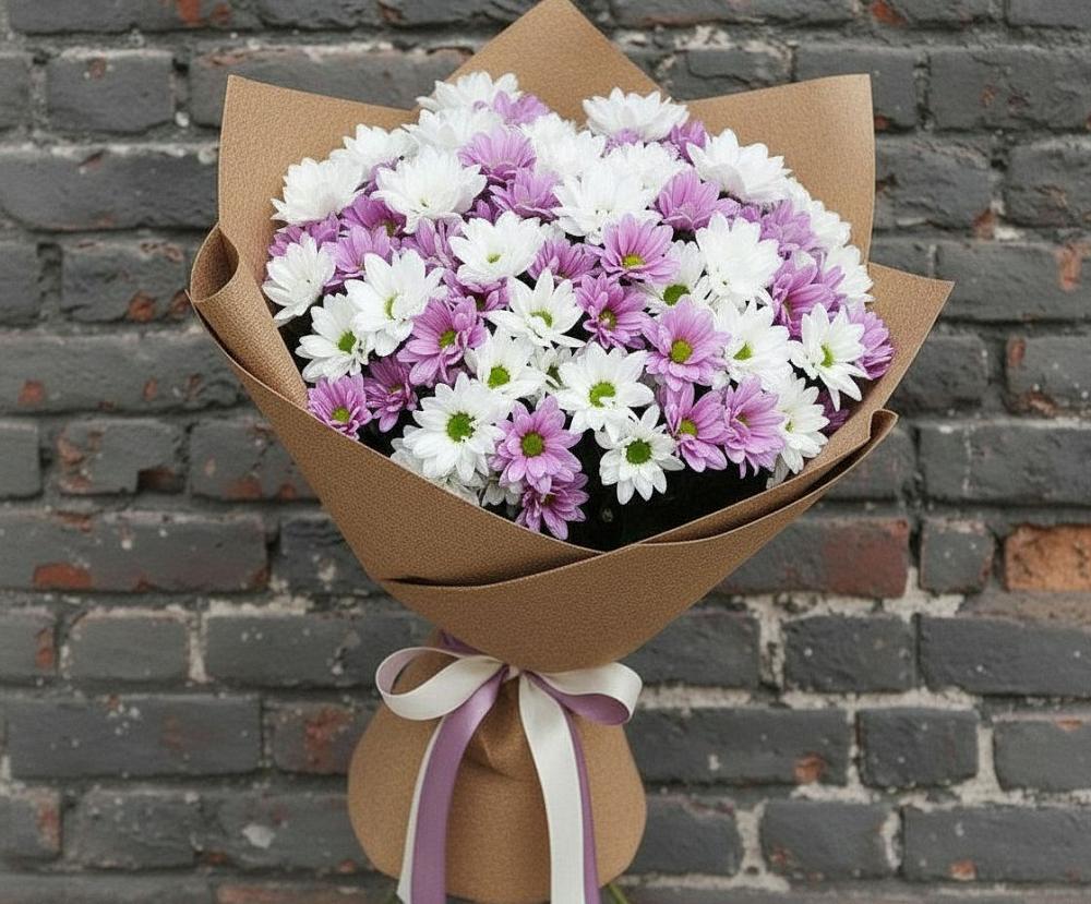 Букет цветов из: Хризантемы в Хомутовке