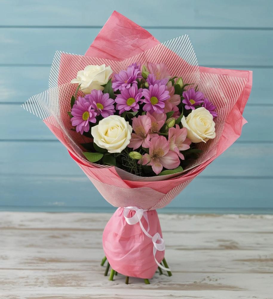 Букет цветов из: Герберы в Хомутовке